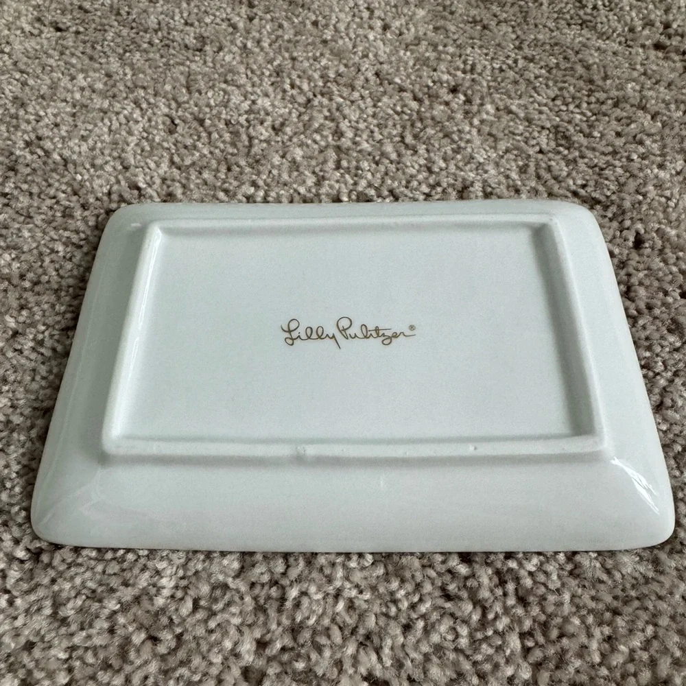 Lilly Pulitzer TRINKET TRAY Porcelain Jewelry (Seas The Day)
